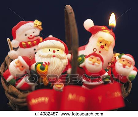 Candle of Santa Claus in Basket, Front View, Close Up, Differential Focus, In Focus, Out Focus View Large Photo Image Stock Photo - Candle of Santa Claus in Basket, Front View, Close Up, Differential Focus, In Focus, Out Focus. Fotosearch