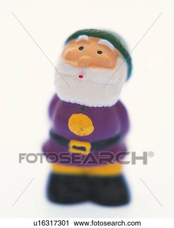 Stock Image - Figure of Santa Claus, Close Up, Differential Focus, In Focus, Out Focus. Fotosearch
