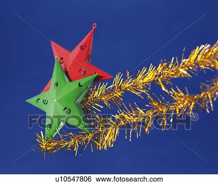 Gold Ornament, Red and Green Star, Side View, Close Up View Large Photo Image Stock Photograph - Gold Ornament, Red and Green Star, Side View, Close Up. Fotosearch