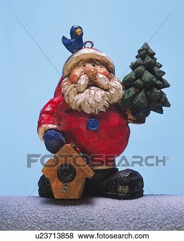 Ornament of Santa Claus, Close Up, Front View View Large Photo Image Stock Photo - Ornament of Santa Claus, Close Up, Front View. Fotosearch