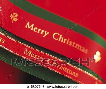 Ribbon with Message of Merry Christmas, Close Up, Differential Focus, In Focus, Out Focus View Large Photo Image Stock Image - Ribbon with Message of Merry Christmas, Close Up, Differential Focus, In Focus, Out Focus. Fotosearch