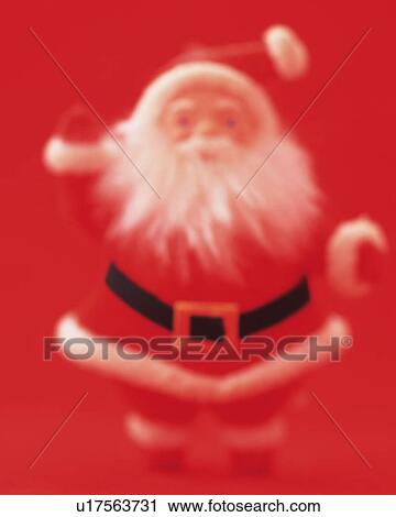 Stock Image - Standing Santa Claus, Front View, Close Up, Soft Focus . Fotosearch