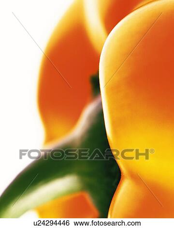 Stock Photograph - Bell Pepper, Close Up, Differential Focus, In Focus, Out Focus. Fotosearch