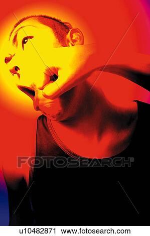 Fist Punching Young Adult Man, Photography, Side View, Toned Image View Large Photo Image Stock Image - Fist Punching Young Adult Man, Photography, Side View, Toned Image. Fotosearch