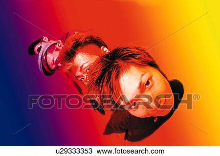 Four Young Adult Men Looking at Camera, Photography, CG, Composite, High Angle View, Toned Image View Large Photo Image Stock Image - Four Young Adult Men Looking at Camera, Photography, CG, Composite, High Angle View, Toned Image. Fotosearch