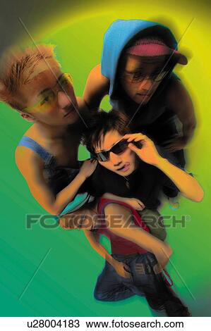 Four Young Adult Men Posing, Photography, CG, Composite, High Angle View, Toned Image View Large Photo Image Stock Image - Four Young Adult Men Posing, Photography, CG, Composite, High Angle View, Toned Image. Fotosearch