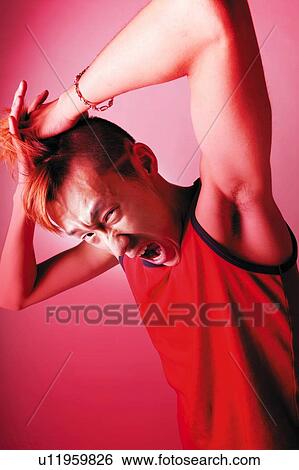 Young Adult Man Posing, Photography, Side View, Toned Image View Large Photo Image Stock Photograph - Young Adult Man Posing, Photography, Side View, Toned Image. Fotosearch
