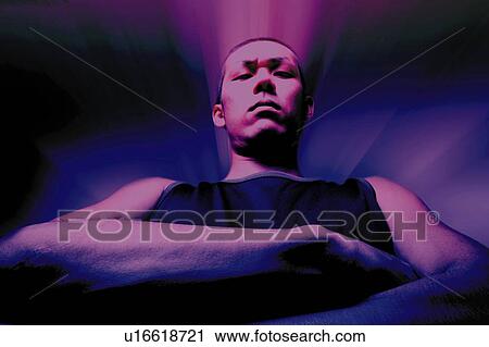 Young Adult Man Staring, Photography, CG, Low Angle View, Toned Image View Large Photo Image Stock Image - Young Adult Man Staring, Photography, CG, Low Angle View, Toned Image. Fotosearch