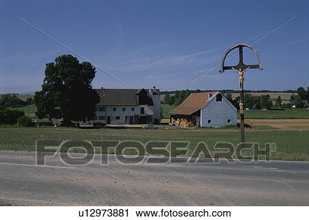 Cross At The Wayside View Large Photo Image Stock Image - Cross At The Wayside. Fotosearch