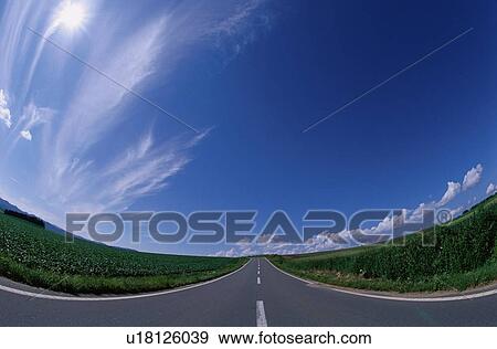 Empty Road View Large Photo Image Stock Photo - Empty Road. Fotosearch