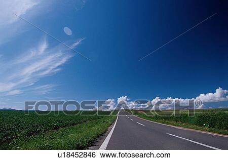 Empty Road View Large Photo Image Stock Photograph - Empty Road. Fotosearch