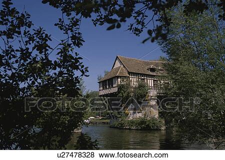 Stock Photo - Log House In Germany. Fotosearch