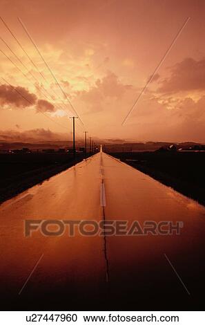 Stock Image - Red Road. Fotosearch