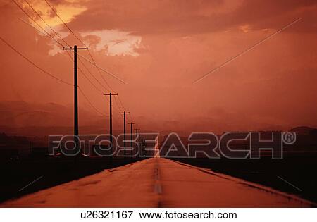 Red Road View Large Photo Image Stock Photo - Red Road. Fotosearch