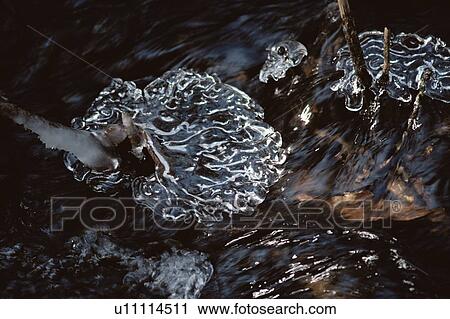 Ice Formations In Stream View Large Photo Image Stock Image - Ice Formations In Stream. Fotosearch