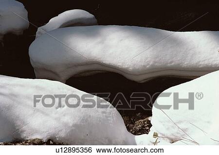 Stock Photograph - Snow Patches. Fotosearch