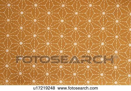 Star Pattern On Orange Fabric View Large Photo Image Stock Photo - Star Pattern On Orange Fabric. Fotosearch
