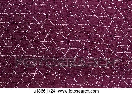 Picture - Star Pattern On Red Fabric. Fotosearch