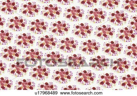 Stock Photo - The Sheet Of A Red Bouquet. Fotosearch