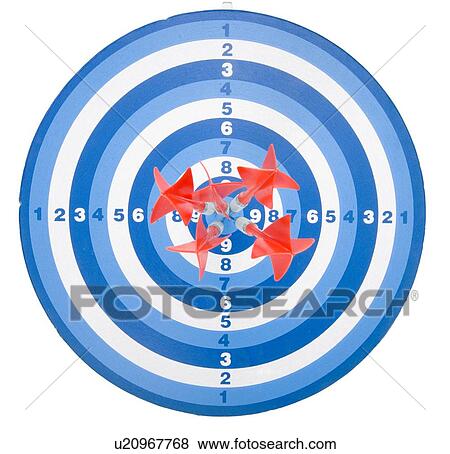 Stock Photo - board, aim, background, arrow, archery, bullseye, accurate. Fotosearch
