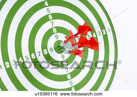 Stock Photograph - board, aim, background, arrow, archery, bullseye, accurate. Fotosearch