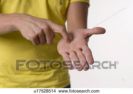 Picture - male, gesture, LANGUAGE, juha, hand, anatomy. Fotosearch