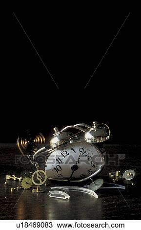 Stock Image - alarmclock, clock, broken, Bernhard, alarm. Fotosearch