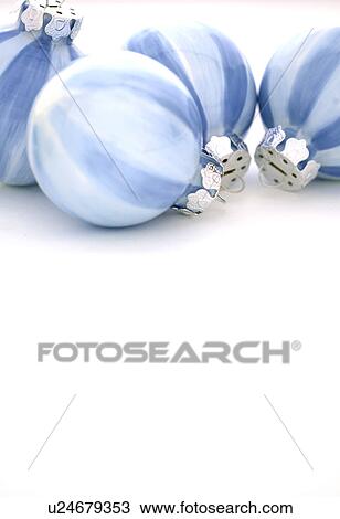 Stock Image - ball, bauble, blue, christmas, Christmas, Christmas tree ball, CLOSE. Fotosearch