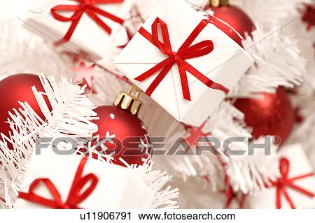 Stock Image - ball, bauble, bow, Christmas, christmas, Christmas tree ball. Fotosearch