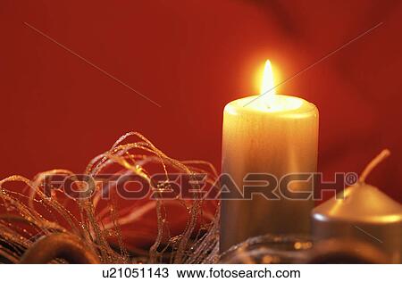 Stock Image - fest, advent, Advent wreath, anticipation, calf, calm, candle. Fotosearch