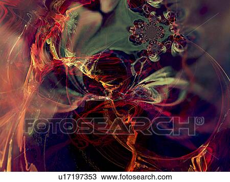 Stock Image - composition, background, composite, circle, black, art. Fotosearch