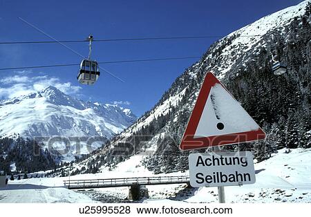 aichner, cablecar, cable, blue, aerial View Large Photo Image Stock Photo - aichner, cablecar, cable, blue, aerial. Fotosearch