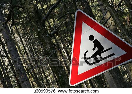 Stock Photograph - gebot, abfahrt, advice, anleitung, attention, berchtesgaden, Charles. Fotosearch