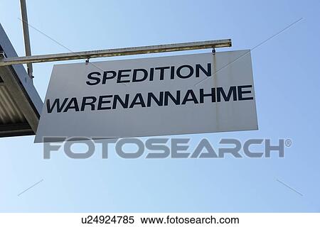 Stock Photography - goods, aluminiumtafel, alumiumschilöd, acceptance, consignment, blurb, conveyance. Fotosearch