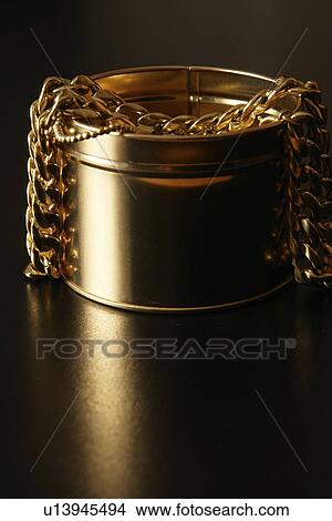 Picture - present, exploit, dark, decorate, notional, gold-chains, affection. Fotosearch