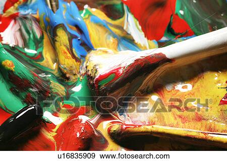 Stock Photo - art, close-up, CLOSE, brush, alfred. Fotosearch