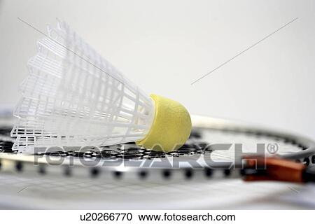 Stock Image - badminton, close-up, federball, germany, kempf, michael. Fotosearch