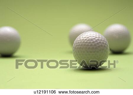 Stock Photograph - ball, balls, bright, close-up, detail, germany, golf. Fotosearch
