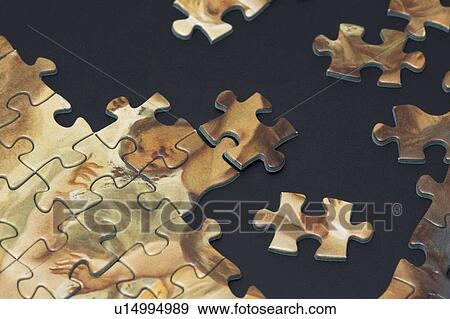 Stock Photo - puzzle, relax, recreation, pastime, plug, block, union. Fotosearch