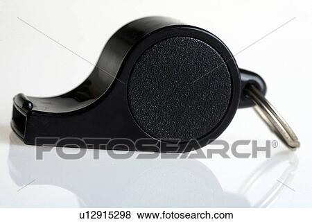 Stock Photo - Schiedrichter, Signalpfeife, sport, whistle, Warnpfeife, pipe, warn. Fotosearch