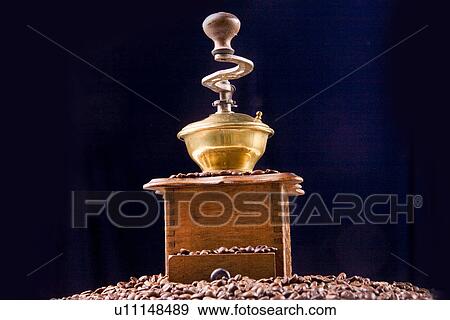 Stock Photo - schauhuber, coffee, indoor photo, coffee mill, coffee bean, alfred. Fotosearch