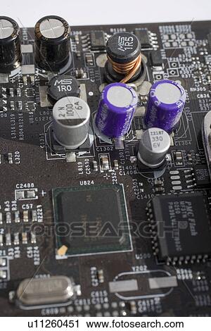 Stock Image - board, bw, celerity, circuit, computer, diode, dock. Fotosearch