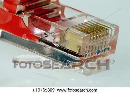 Stock Photo - data, cable, connector, computer, communication, data communication, adsl. Fotosearch