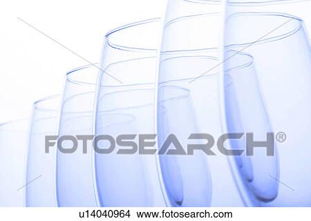 Picture - bluish, glasses, glass, detail, alfred. Fotosearch