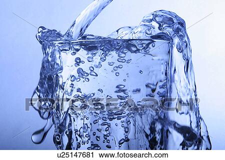 Stock Image - clear, full, fresh, drink, alfred. Fotosearch