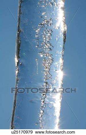 Stock Photo - details, outline, shimmer, sparkle, ice, iceflower, melt. Fotosearch