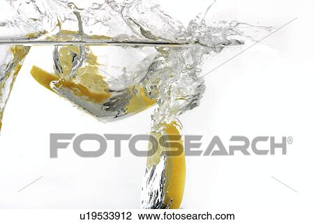 Stock Image - viel, scheiben, bubbles, citrus, decoration, design, dive. Fotosearch