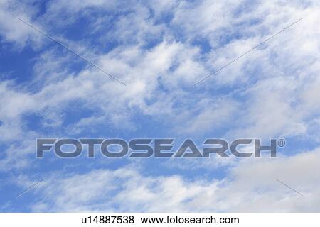 Stock Photo - background, blue, clouds, cloudy, germany, kempf, Mannheim. Fotosearch