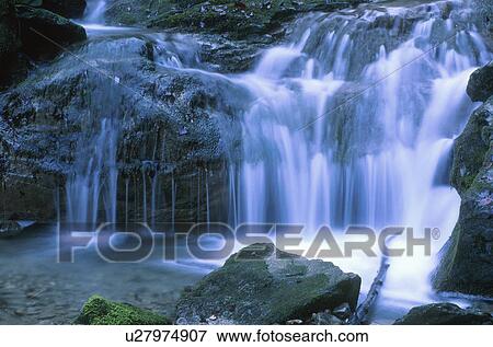 Stock Photo - eau, austria, cascade, calf, blue, landscape, andelsbuch. Fotosearch