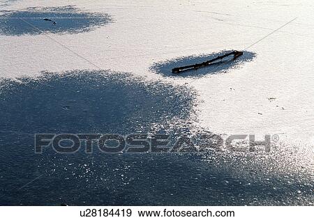 Stock Photo - schneereste, austria, calf, cold, frozen, ice, landscape. Fotosearch
